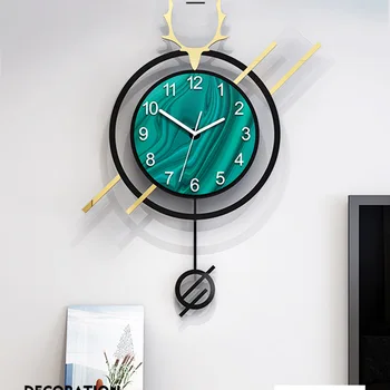 Настенные часы Необычный цифровой часовой механизм Винтажные часы Nixie Luxury Horloge Mural Decoration Украшения DX50WC