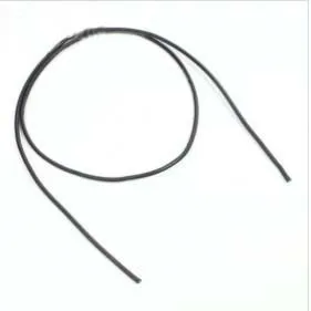 1 метр силиконовой проволоки 14AWG/силикагелевой проволоки/силиконового кабеля (400/0,08, OD: 3,5)-Черный цвет