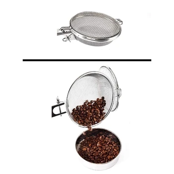 1 шт. Портативный домашний инструмент для обжарки кофе из нержавеющей стали, удобный инструмент для выпечки кофе в зернах, орехов, орехов.