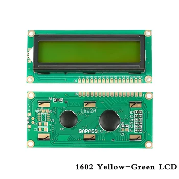 1000шт 1602 ЖК-модуля желто-зеленого цвета