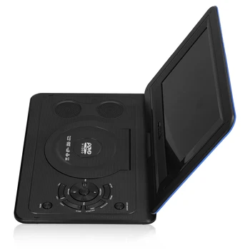 13,9-дюймовый Портативный домашний автомобильный DVD-плеер VCD CD Игровой ТВ-плеер USB Поворотный экран с пультом дистанционного управления Медиаплеер США/Великобритании/ЕС