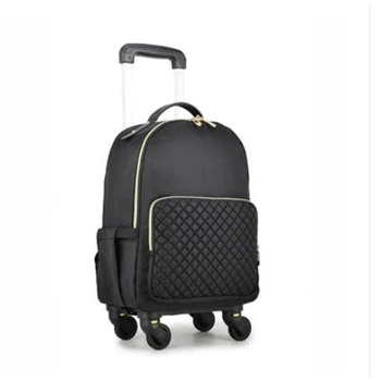 18-дюймовый женский дорожный багаж рюкзак сумка размер кабины Рюкзак-тележка багажный чемодан для женщин Рюкзаки на колесиках Ручная кладь
