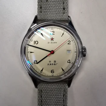 1963 Часы из нержавеющей стали Сапфировый Водонепроницаемый Календарь Автоматические механические ретро часы Pilot Watch ST2130 Мужские часы