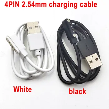 1шт 4pin Pogo pin Магнитный зарядный кабель 2,54 мм магнитный зарядный кабель для 7,62 мм детских Смарт-часов Зарядный кабель USB A20S TD05