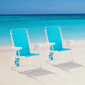 2 комплекта опор, алюминиевое пляжное кресло-банджи в красную, белую и синюю полоску, уличное кресло, пляжные стулья, кресло для рыбалки