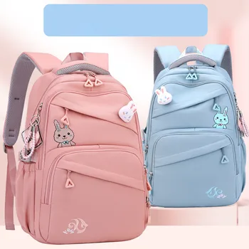 2023 Новый китайский год Кролика, детский школьный ранец для девочек-подростков, Большая вместительная детская школьная сумка, женские рюкзаки для путешествий