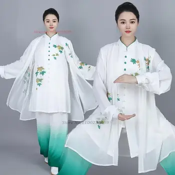 2023 форма для боевых искусств китайская традиционная народная форма тайцзи унисекс костюм вин чун кунг-фу ушу для тренировок