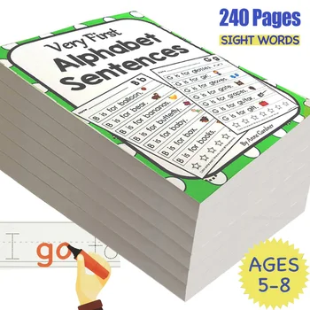 240 Страниц на английском языке, Интерактивный Справочник для детей, Изучающий необходимый словарный запас, Поиск и практика употребительных слов