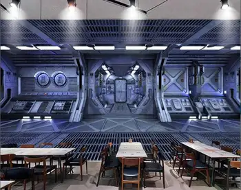 3d фотообои на заказ фреска Научная фантастика звезда космический корабль бар картина KTV спальня домашний декор обои для гостиной