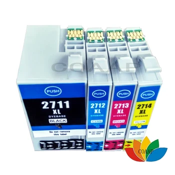 4 Упаковки для Совместимого чернильного картриджа 27XL для принтера Epson T2711-T2714 WorkForce WF-3620