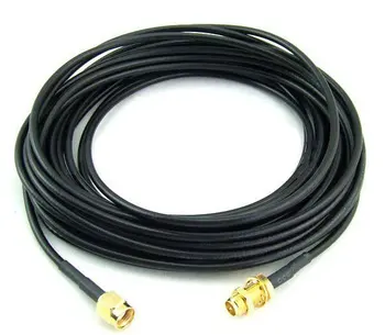 5-метровый кабель RG58 с гнездом RP-SMA к штекерному разъему RP-SMA для удлинителя антенного кабеля yagi Бесплатная доставка