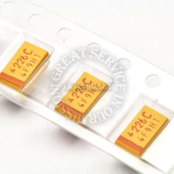 500 шт./пакет 16 В 22 мкФ C тип 6032 10% SMD танталовый конденсатор