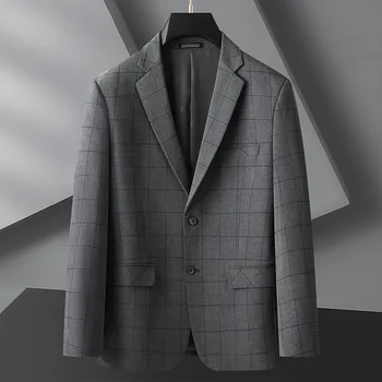 5691-2023 Новый мужской повседневный костюм, трендовый маленький костюм с длинными рукавами, корейская тонкая весенне-летняя куртка