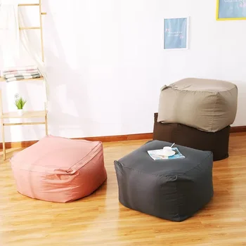 65 65 43 см Простой японский ленивый диван без принта, сумка-мешок для дивана, чехол для спальни, гостиной, диван для стирки, чехол для дивана