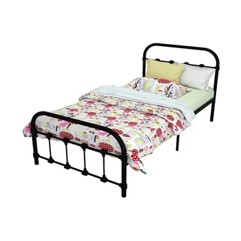 BK Furniture Металлическая кровать Melissa, двойная, черная детская кровать детские кровати кровать для малышей кровать для девочек