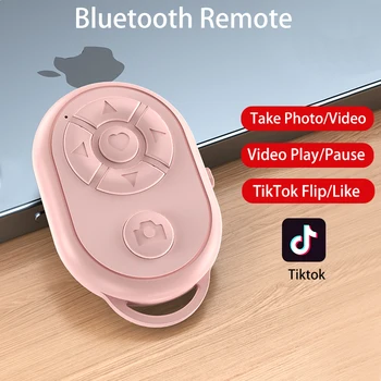 Bluetooth Пульт Дистанционного Управления Видеокамерой Для Мобильного телефона Xiaomi Samsung OPPO Android Для Перелистывания страниц фильмов Tiktok