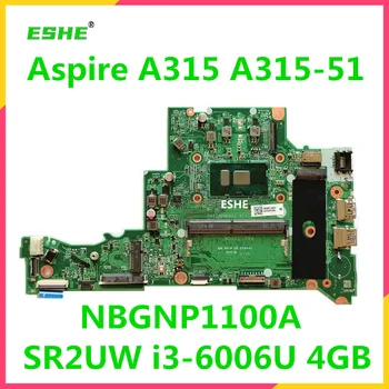 DA0ZAVMB8G0 DA0ZAVMB8E0 Материнская плата Для Acer Aspire A315 A315-51 A315-51G Материнская плата ноутбука С процессором i3 i5 i7 4 ГБ оперативной памяти NBGNP1100A