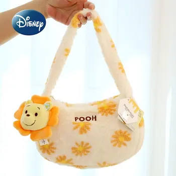 Disney Winnie Bear Оригинальная Новая Женская Плюшевая сумка Роскошного Бренда, Плюшевая Женская сумка с Милым Рисунком, Мини-Модная Сумка на плечо
