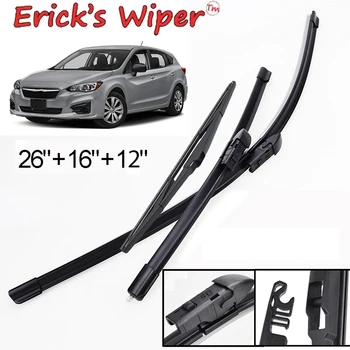 Erick's Wiper LHD Набор Щеток Передних и задних Стеклоочистителей Для Subaru Impreza XV GK GT 2017-2021 Лобовое стекло 26 