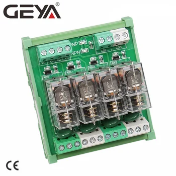 GEYA NG2R PLC 4-канальный релейный модуль 1NO 1NC релейный модуль SPDT 12V 24V AC DC
