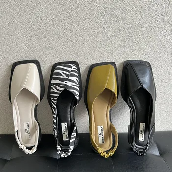 GIOIO Трансграничная Летняя Новинка Baotou; Крутые тонкие туфли; Женская обувь для девочек; Ленивые Сандалии