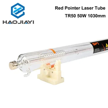 HAOJIAYI TR50 Co2 Лазерная трубка 50 Вт Длиной 1030 мм Диаметром 80 мм для CO2 Лазерной гравировки и резки