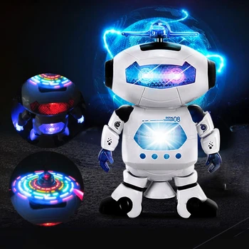 HBB Классические Электронные Ходячие Танцующие игрушки-роботы С музыкальным освещением Для детей