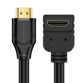 HDMI-совместимый кабель с углом наклона 90 градусов 4K 60Hz 1 м 3 м Угловой прямоугольный кабель, совместимый с HDMI 4K Ultra HD для телевизора PS4 PS5 Камеры