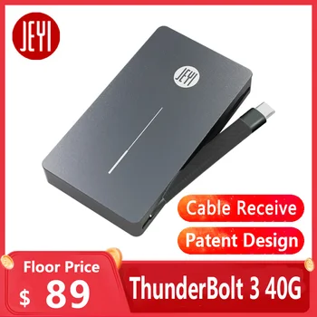 JEYI Thunderbolt 3 m.2 Корпус Nvme для мобильных устройств, алюминиевый корпус TYPE C 3,1 m. 2 USB3.1 M.2 PCIE U.2 SSD Lurker-X4