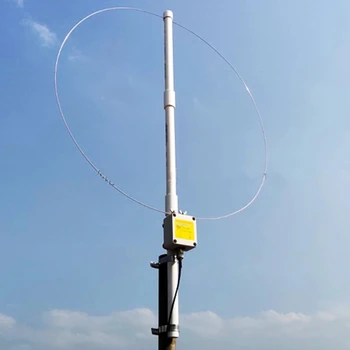 K180WLA Модернизированная Активная Петлевая Широкополосная Приемная Антенна 0,1 МГц-180 МГц 20 дБ SDR FM-радио SDR-приемник LOOP Small Loop HF