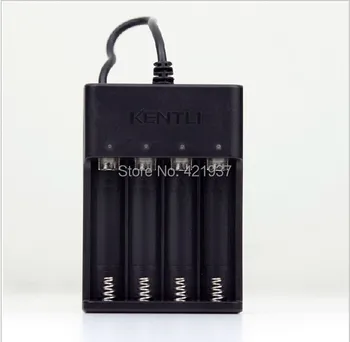 KENTLI 4 слота USB-зарядного устройства для литиевой аккумуляторной батареи KENTLI 1.5v AA