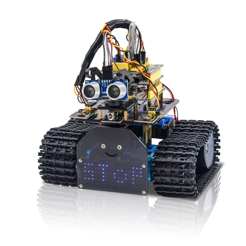 Keyestudio DIY Mini Tank V2.0 Smart BT Robot Car Kit комплект стержневых роботов для Arduino
