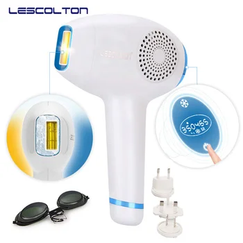 Lescolton 4 в 1 IPL Эпилятор для удаления волос с синхронным охлаждением, постоянный лазерный эпилятор для домашнего триммера бикини