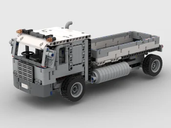 MOC-92590 Контейнерный погрузчик и грузовик, пневматическая плита, строительные блоки, игрушки для взрослых, детей, мальчиков, девочек в возрасте 12 +