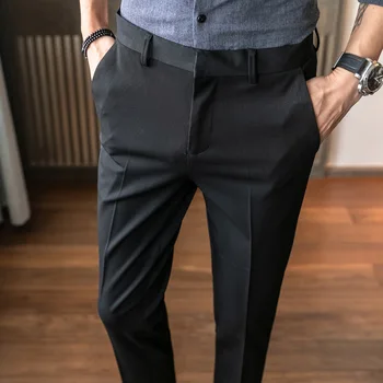 MRMT 2023, Абсолютно новые осенне-зимние мужские брюки, приталенные повседневные брюки для мужчин, прямые длинные брюки для маленьких ног