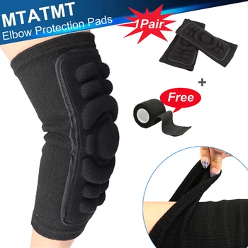 MTATMT 1 пара Дышащих налокотников Для горного Велосипеда, Защита для езды на Велосипеде, Танцевальный Налокотник, поддержка MTB, защита для локтей + спортивная лента