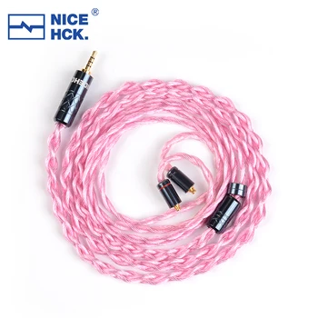 NiceHCK Sakura Wire 7N Посеребренный OCC + Посеребренный сплав + 7N OCC кабель Hi-FI 3.5/2.5/4.4 MMCX/2Pin мм для Bravery Yume Ultra