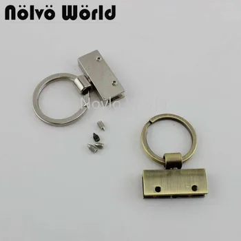 Nolvo World 5-20-100шт 2 цвета 45 * 30 мм Брелок для ключей с кольцом для ключей, держатель для ключей высокого уровня