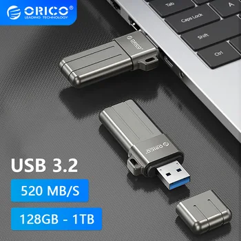 ORICO Mini Твердотельный U-диск USB 3,2 Флэш-накопитель Stick Pendrive 128 ГБ 1 ТБ Памяти Диск с драйверами для пера на ключе USSD 3,0 1 ТБ