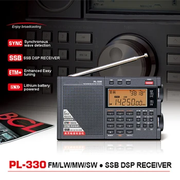 PL-330 FM-радио портативный LW/SW/MW Однодиапазонный многодиапазонный радиоприемник Новейший портативный SSB-многодиапазонный приемник