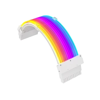 RGB светящийся провод Иллюзионный кабель Нижний Удлинительный кабель-адаптер в нейлоновой оплетке 4,2 мм Интерфейс
