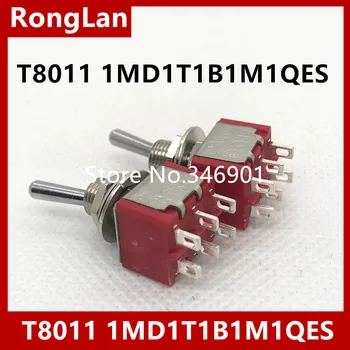[SA] Высококачественный маленький тумблер T8011 Двойной 6 футов 2 файла M6.35 Тайваньский тумблер Deli Wei Q11-100 шт./лот