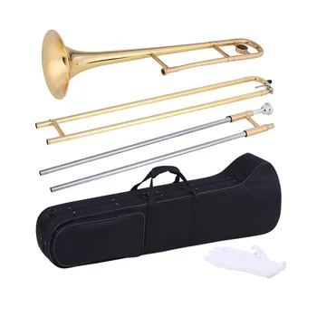 SEASOUND OEM Bb Key Золотой тенор-Тромбон Музыкальный инструмент Trombon JYTB504