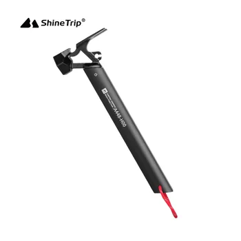 ShineTrip Открытый Портативный Походный молоток из нержавеющей Стали, Конструкция навеса для палатки, Выдвижной молоток, ручка из алюминиевого сплава, молоток