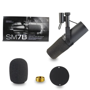 SM7B Профессиональный Студийный микрофон для записи кардиоидного динамического микрофона для прямой трансляции Живого вокала