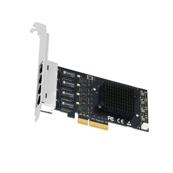 SSU Внутренний адаптер сетевой карты PCI Express 4 Порта 2500 Мбит/с Гигабитный 10/100/1000 Мбит/с RTL8125B RJ45 Проводной Компьютерный Ключ PCIE