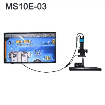SUNSHINE MS10E-03 HDMI USB Цифровой экран Сканирующий электронный тринокулярный дисплей камера Видеомикроскоп с дисплеем 10 дюймов