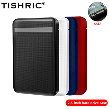 TISHRIC 2,5-дюймовый внешний жесткий диск, корпус для внешнего жесткого диска, Sata-USB 3,0, чехлы для жестких дисков с кабелем USB3.0