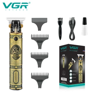 VGR Триммер для волос T9, Электрическая Машинка для Стрижки Волос, профессиональный перезаряжаемый Беспроводной Триммер для мужчин V-085