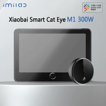 Xiaobai Smart Cat Eye M1 300w Edition 5-дюймовый Экран, Батарея Емкостью 5000 мАч, 3 Миллиона Пикселей, 150 ° AI, Обнаружение Гуманоидов, Умный Дверной Звонок